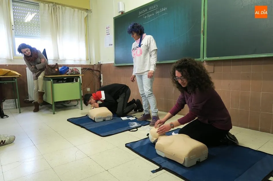 Talleres de reanimación cardio respiratoria en el IES Leonardo Da Vinci