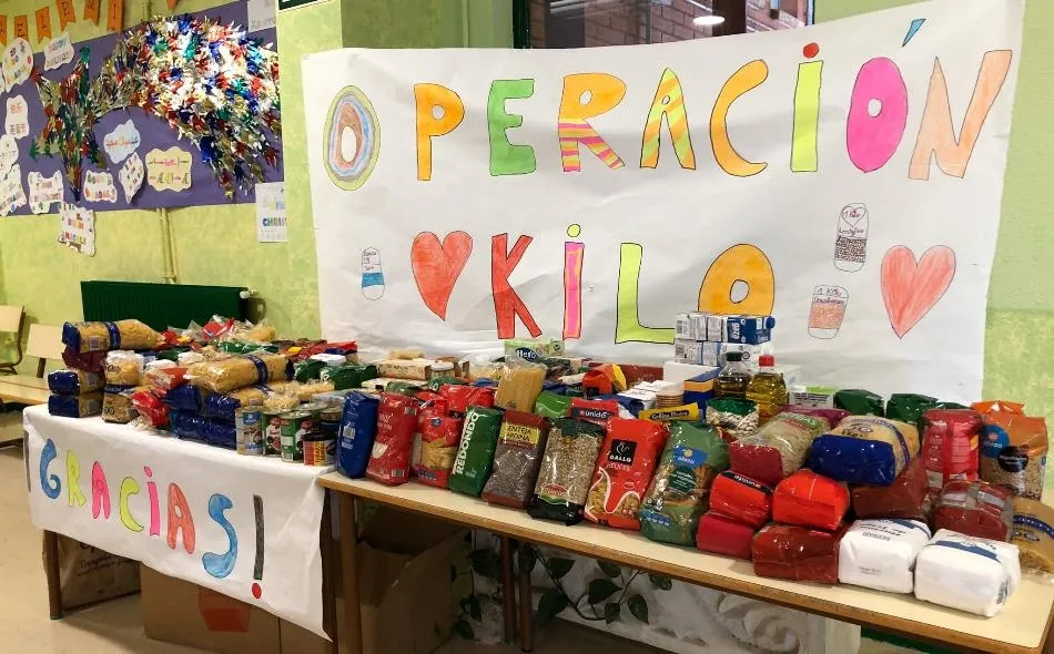 El Colegio Miróbriga recopila 235 kilos de alimentos en su Operación Kilo  