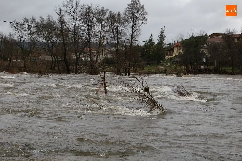 Foto 8 - La fuerte crecida del r&iacute;o Tormes inunda una docena de casas en Puente del Congosto
