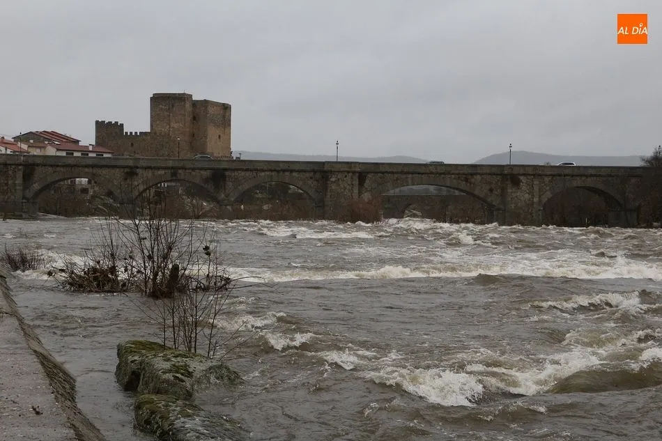 Foto 7 - La fuerte crecida del r&iacute;o Tormes inunda una docena de casas en Puente del Congosto