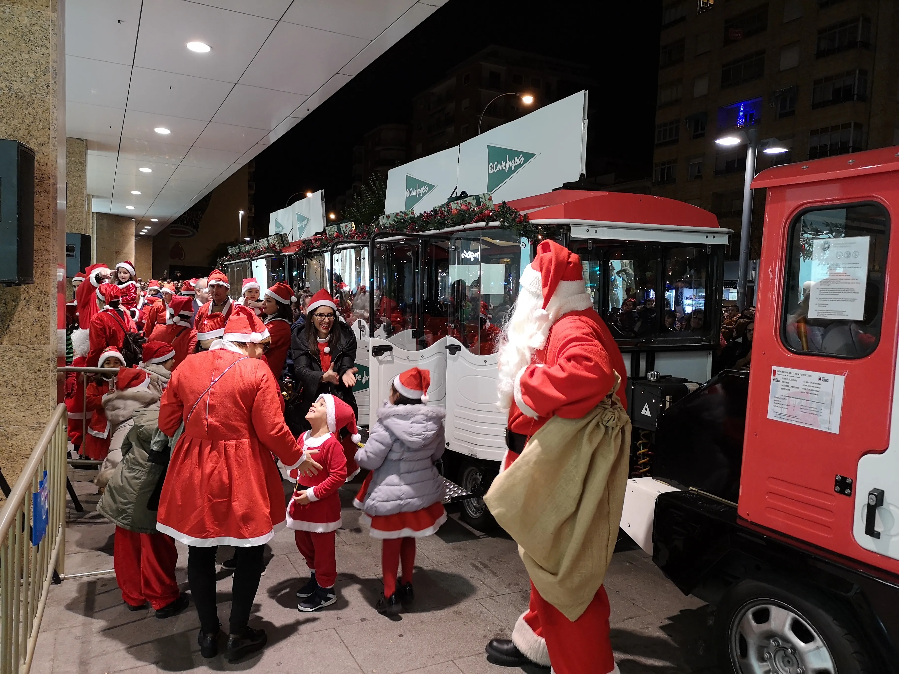 Papá Noel, en el Corte Inglés