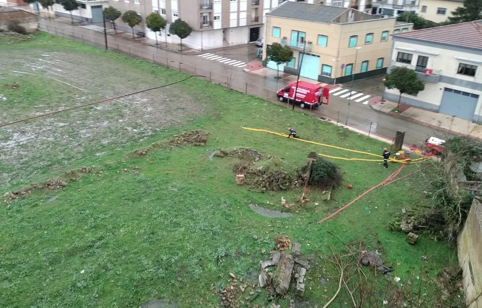 Foto 5 - Una poda de urgencia en la calle Velayos o goteras en el sal&oacute;n de plenos, entre los efectos del...