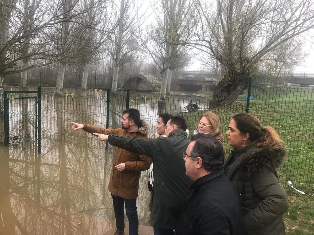 Tudanca visita las zonas afectadas por el temporal en Benavente - PSOE