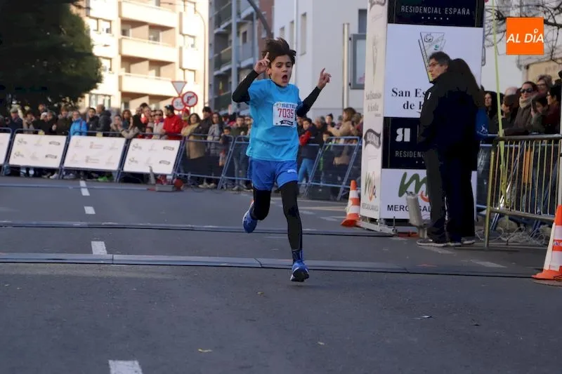 Gonzalo Bonal, a su llegada a la línea de meta / Lydia González