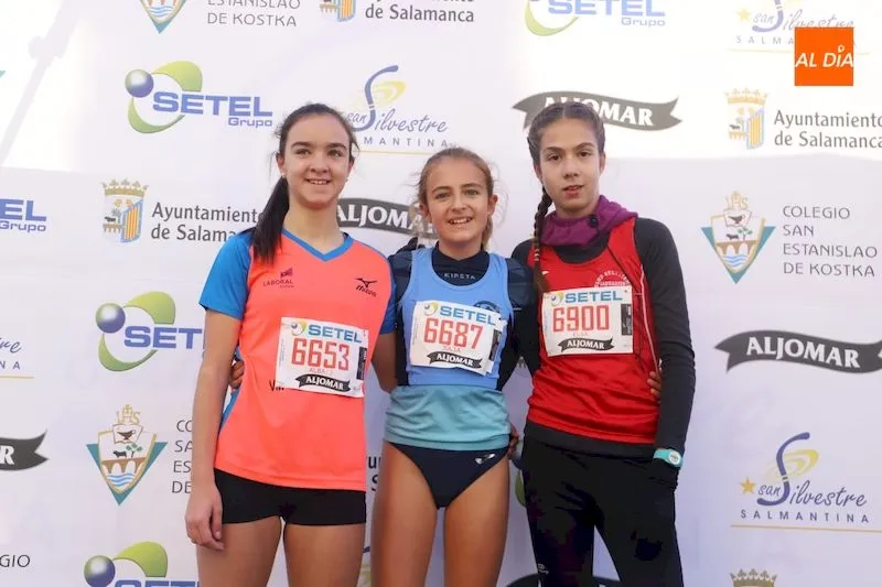 Podio de la categoría femenina en la modalidad sub-16 / Lydia González