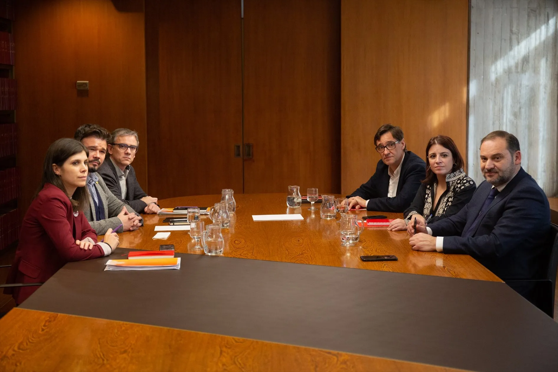 Reunión para tratar la investidura entre el PSOE y ERC / Europa Press