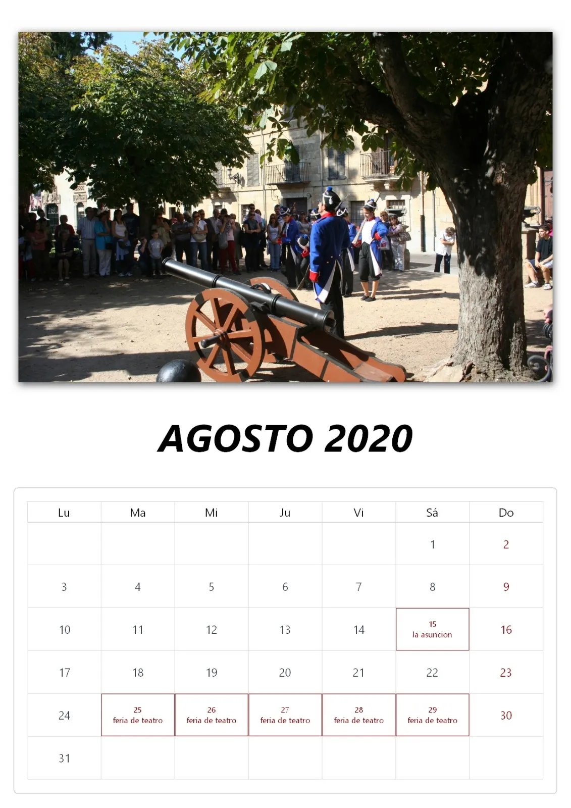 Foto 6 - Enrique Gonz&aacute;lez crea un calendario 100% mirobrigense con rincones y eventos de la ciudad  