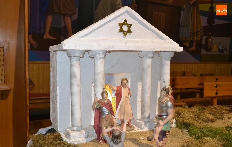 Así luce el belén de la Parroquia de San Cristóbal  