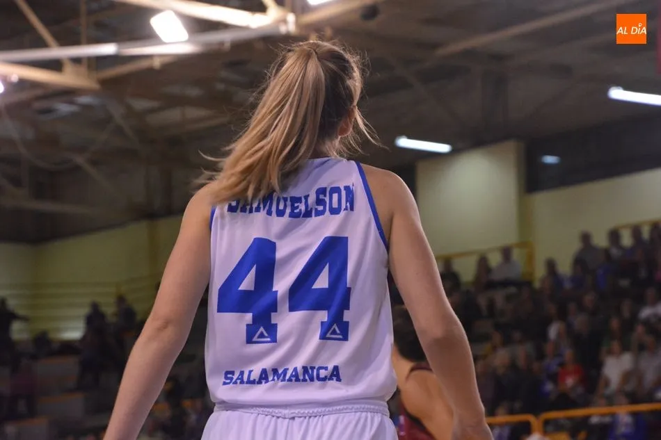 Samuelson, en un partido en casa