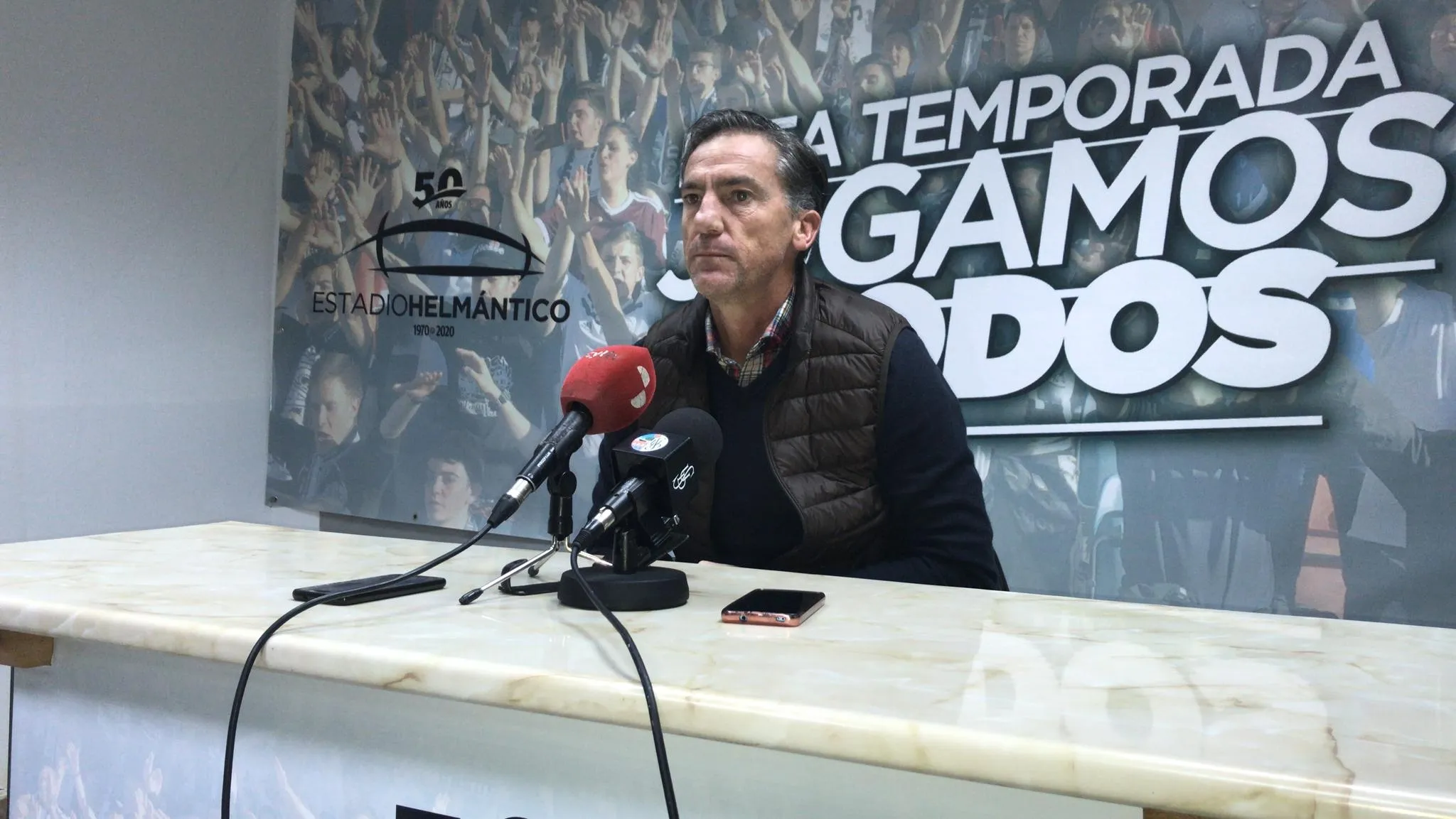 Aitor Larrazábal durante la rueda de prensa