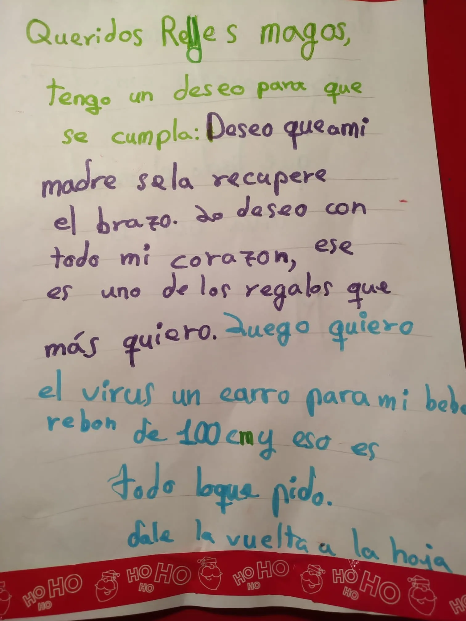 Foto 3 - La emotiva carta de una ni&ntilde;a a los Reyes Magos en la que pide que su madre se cure de ELA