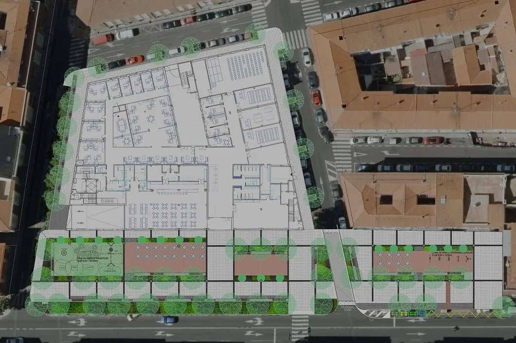Plano del proyecto licitado por el Ayuntamiento de Salamanca
