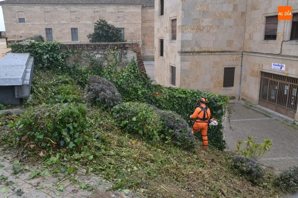 Llega una cuadrilla de jardines de la Diputación dedicada al arreglo de entornos patrimoniales  