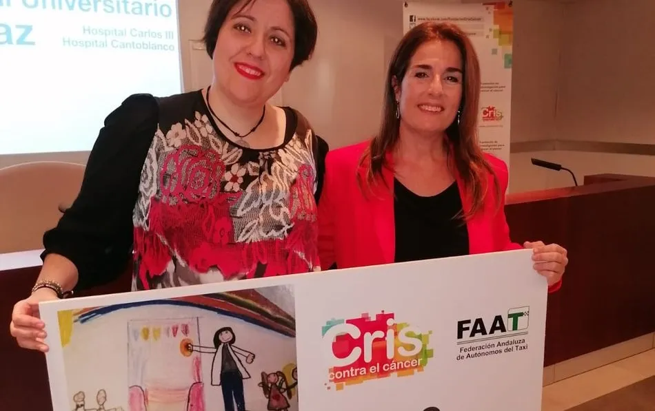 Paula Gómez, la taxista albense que ha colaborado un año más en esta iniciativa solidaria