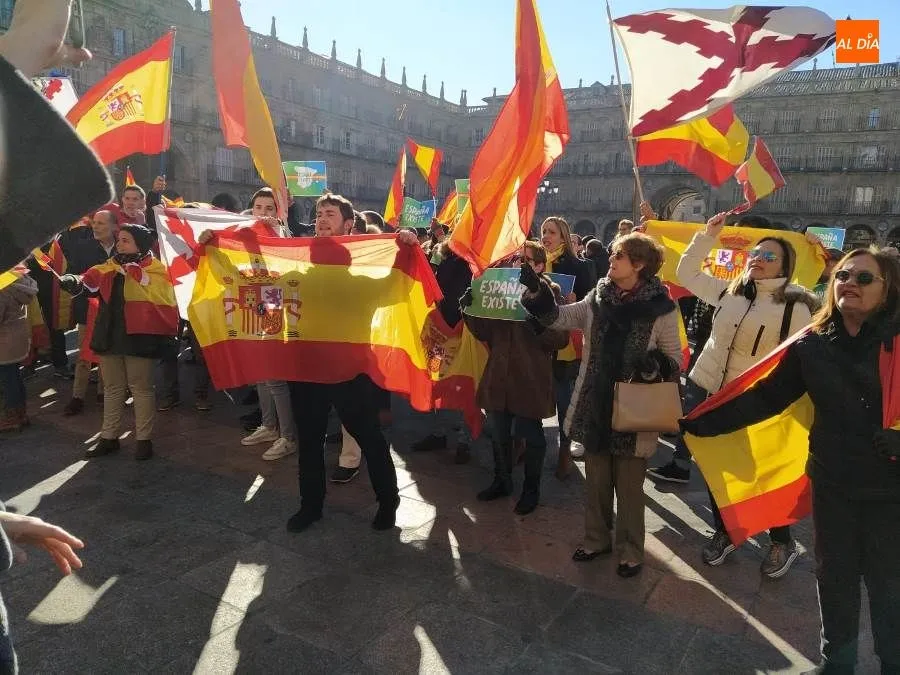 Foto 11 - Cerca de 500 salmantinos se unen a la movilizaci&oacute;n de Vox para exigir al Gobierno respeto a Espa&ntilde;a