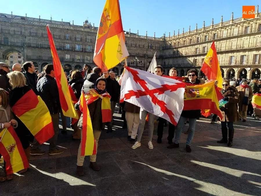 Foto 10 - Cerca de 500 salmantinos se unen a la movilizaci&oacute;n de Vox para exigir al Gobierno respeto a Espa&ntilde;a