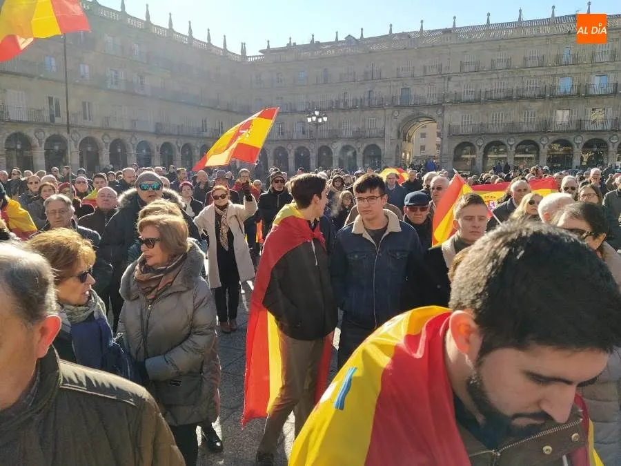 Foto 9 - Cerca de 500 salmantinos se unen a la movilizaci&oacute;n de Vox para exigir al Gobierno respeto a Espa&ntilde;a