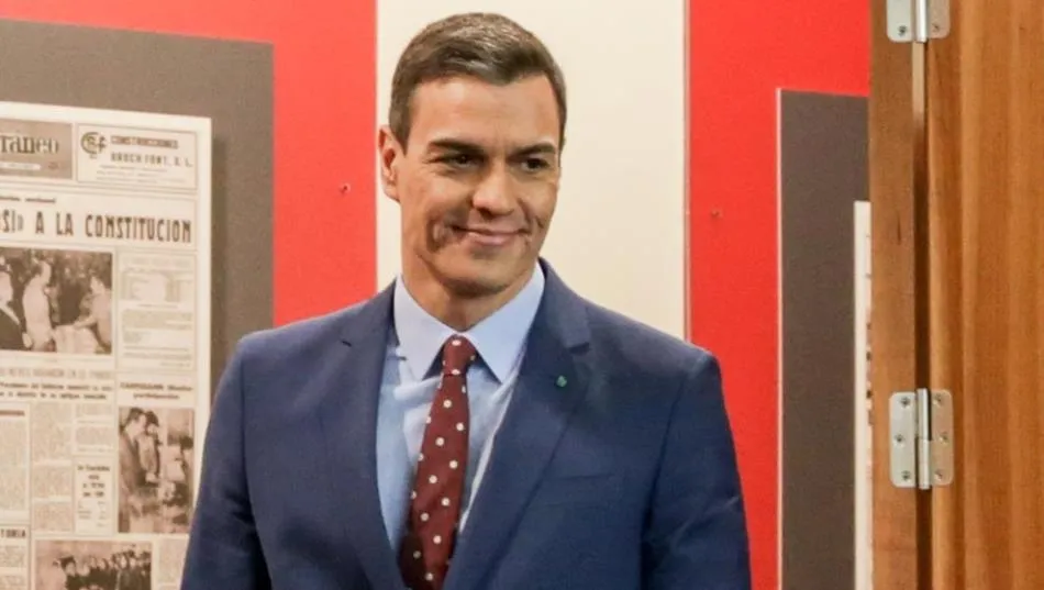 El presidente del Gobierno, Pedro Sánchez, durante una declaración institucional para comunicar la composición del nuevo Gobierno de coalición. Foto de Ricardo Rubio - EP