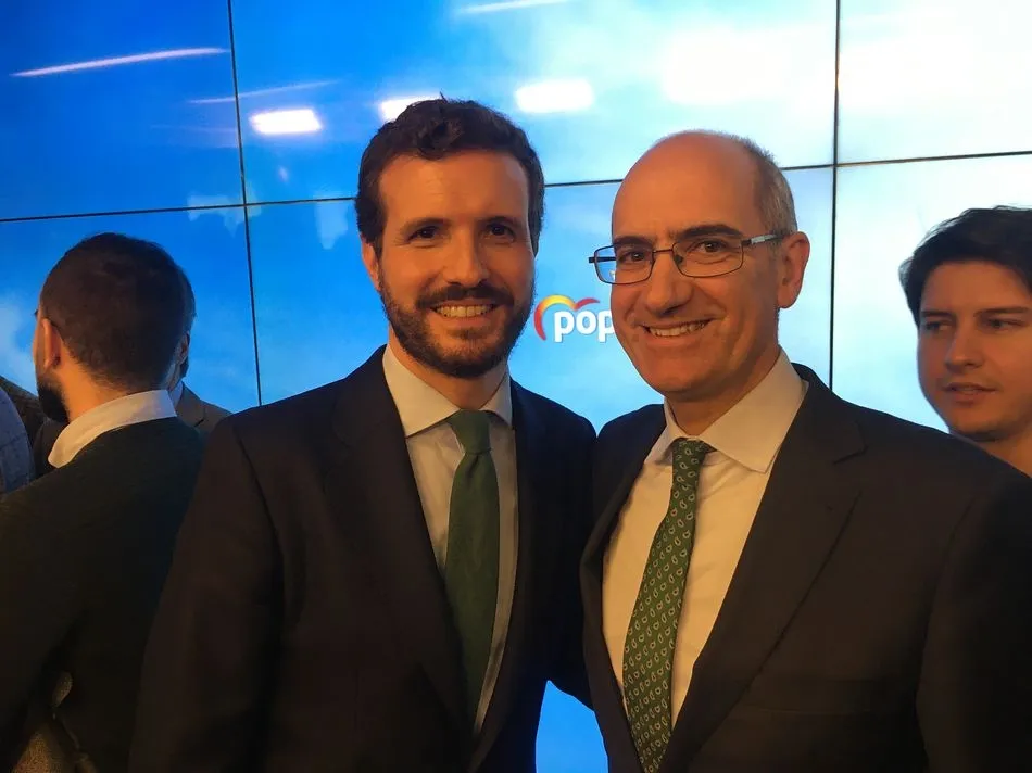 Pablo Casado y Javier Iglesias