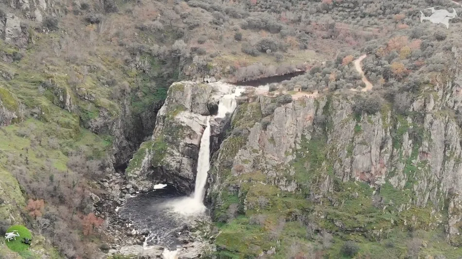 El Pozo de los Humos a vista de pájaro 