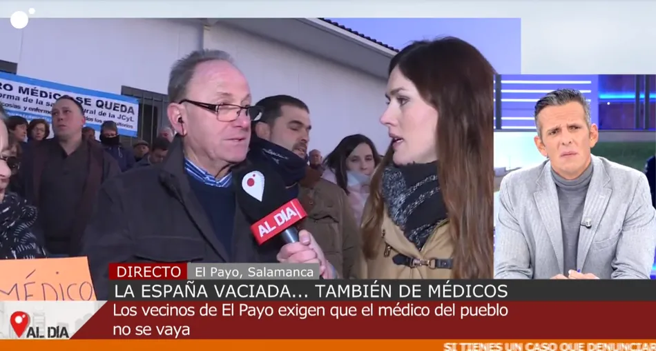 Foto 3 - El programa nacional &lsquo;Cuatro Al D&iacute;a&rsquo; se hace eco de la reivindicaci&oacute;n sanitaria de El Payo  