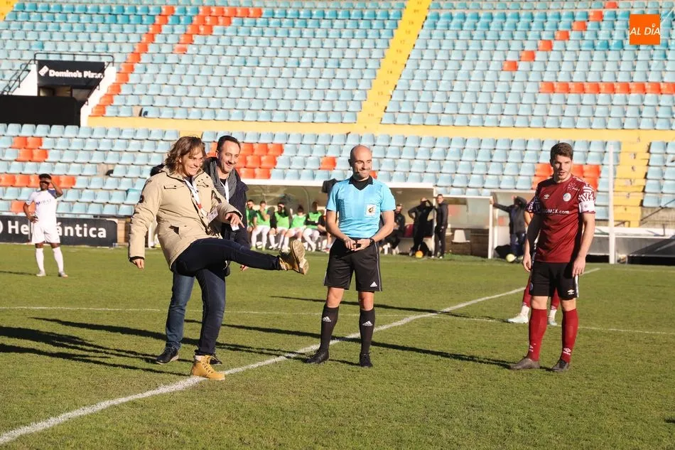 El conocido Alfonso Vicente, en un amistoso que se disputó en el Helmántico