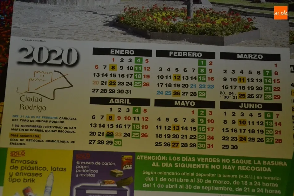 Foto 3 - Ya est&aacute;n disponibles los calendarios &lsquo;de la basura&rsquo; del a&ntilde;o 2020  