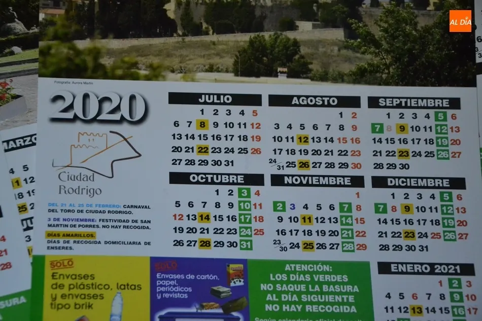 Foto 2 - Ya est&aacute;n disponibles los calendarios &lsquo;de la basura&rsquo; del a&ntilde;o 2020  