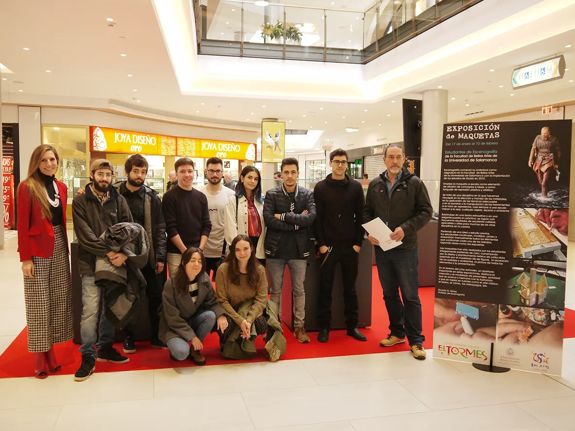 Los alumnos, en la expo