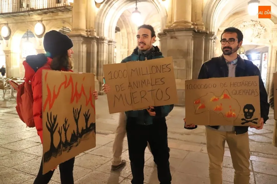 Foto 4 - Fridays for Future Salamanca se concentra en la Plaza por los incendios de Australia
