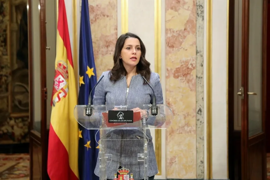 La portavoz de Ciudadanos en el Congreso, Inés Arrimadas. Foto: EP
