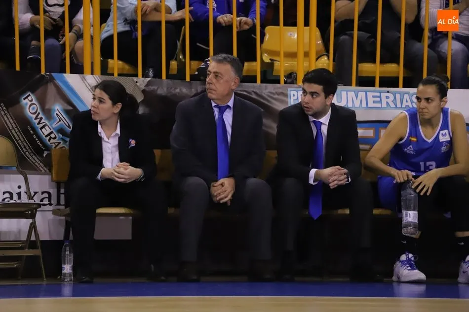 Miguel Ángel Ortega durante el encuentro ante Sedis Básquet / Lydia González