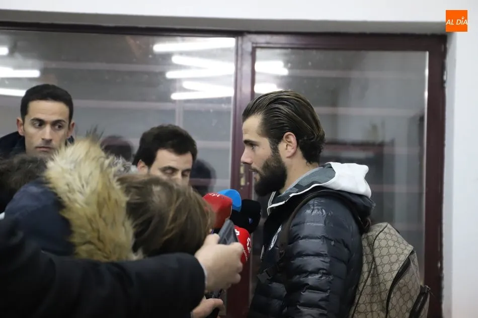 Nacho, en la zona mixta de Las Pistas/ Lydia González