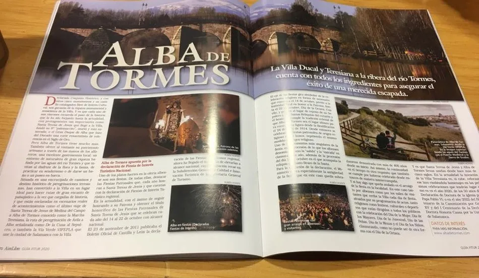 Foto 3 - Alba de Tormes promociona sus encantos tur&iacute;sticos en dos revistas de tirada nacional
