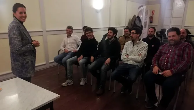 La Procuradora de Cs en las Cortes, María Montero, visitaba Peñaranda para explicar el nuevo modelo sanitario