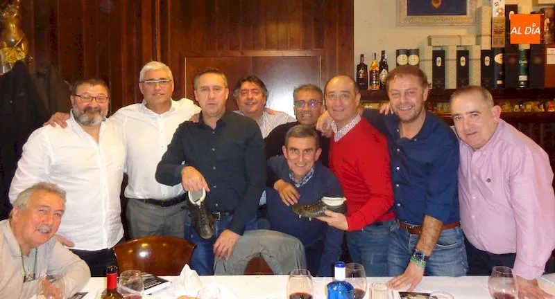 Una comida anterior del equipo