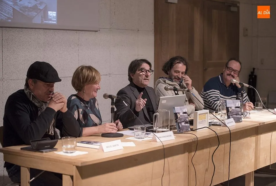 Presentación del libro de Javier Tolentino sobre Emma Suárez en la Biblioteca de la Casa de las Conchas