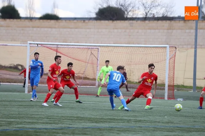 Acción del encuentro entre el Santa Marta y el Getafe en el Alfonso San Casto / Lydia González