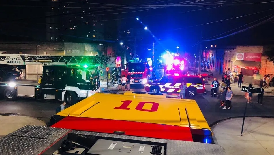 Intervenciones de los bomberos de Béjar en Santiago de Chile