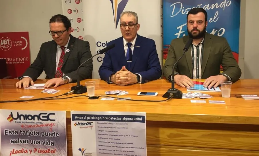 Jaime Gutiérrez Rodríguez, José Carlos Vilorio y Marcelino García Bermúdez, de la UniónGC. Foto EP