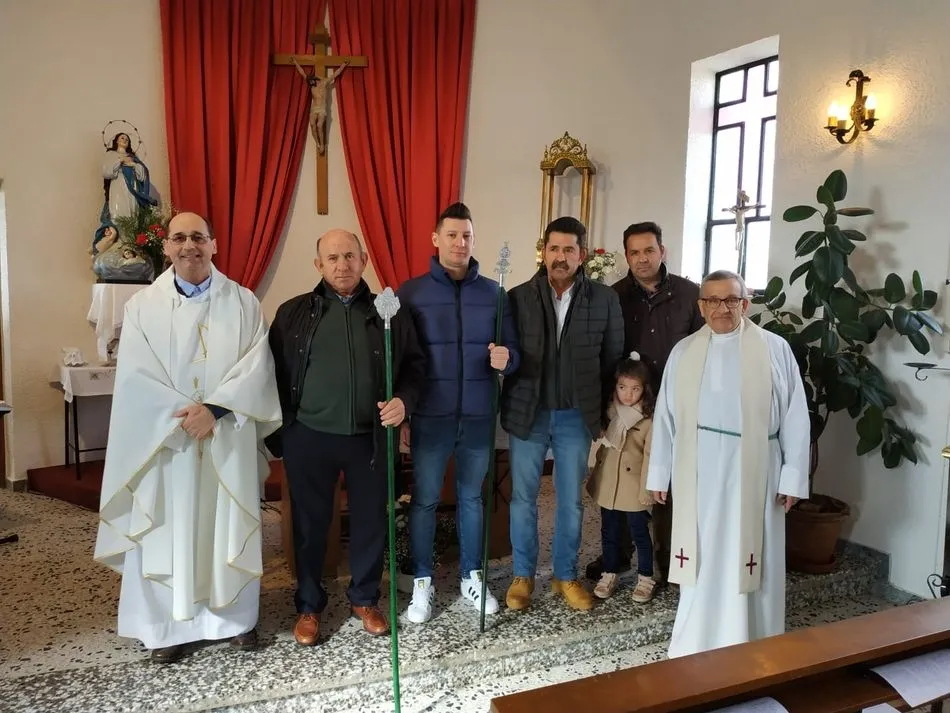 La misa y la procesión fueron presididas por el párroco Don Paco y Manuel Diego