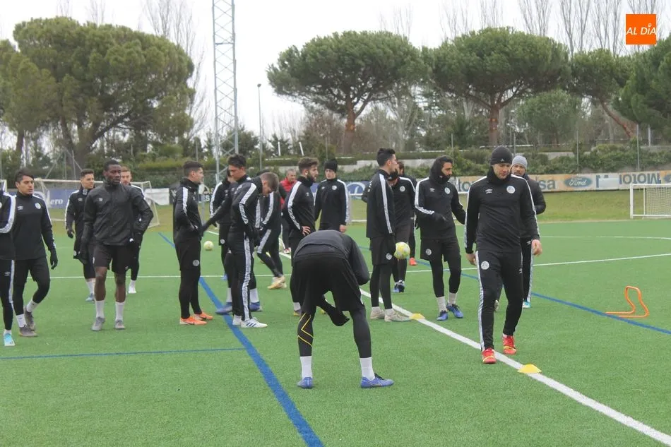 Un momento del entrenamiento