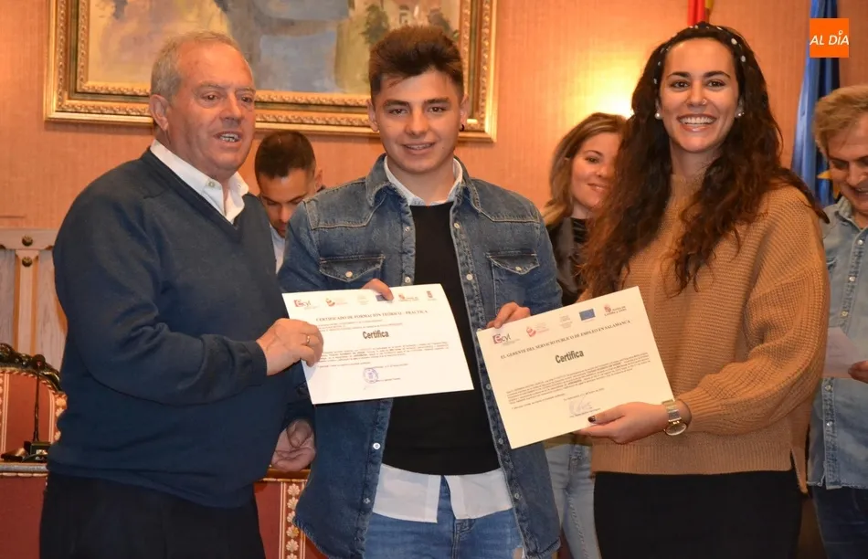 Foto 4 - Entregados los diplomas a los 7 alumnos de la acci&oacute;n &lsquo;Ciudad Rodrigo en Verde&rsquo;  