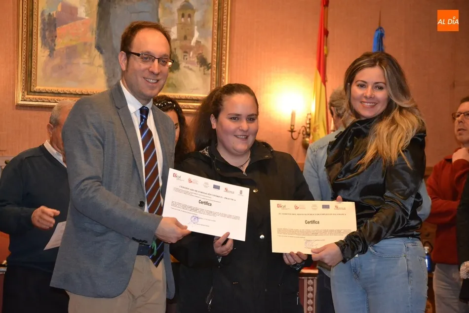 Foto 5 - Entregados los diplomas a los 7 alumnos de la acci&oacute;n &lsquo;Ciudad Rodrigo en Verde&rsquo;  