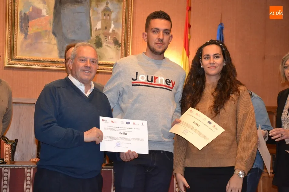 Foto 8 - Entregados los diplomas a los 7 alumnos de la acci&oacute;n &lsquo;Ciudad Rodrigo en Verde&rsquo;  