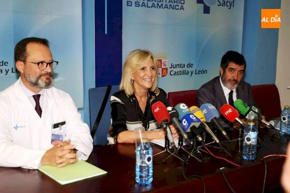 Verónica Casado, consejera de Sanidad, durante una rueda de prensa. Foto de Víctor Sánchez