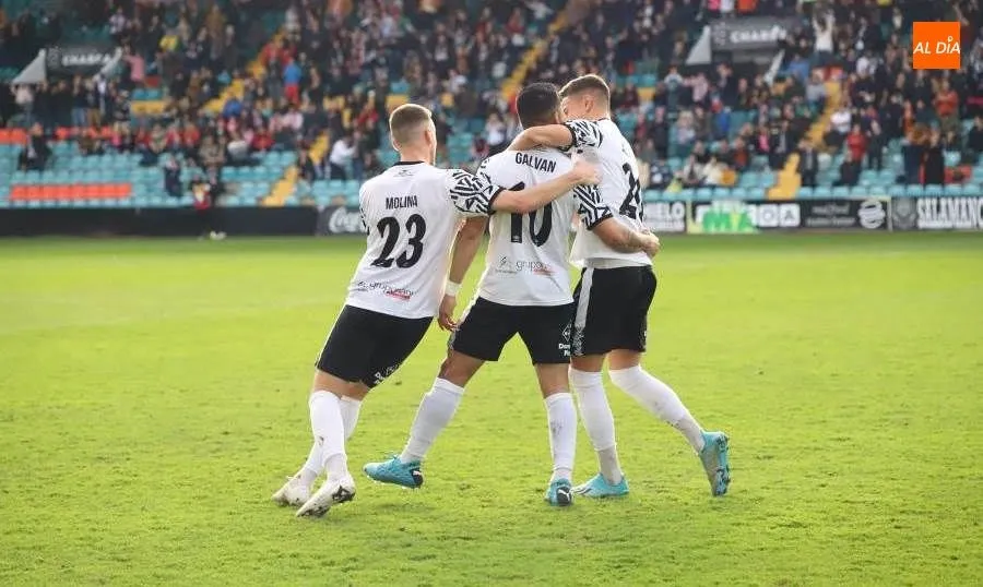 Celebración del gol de Martín Galván ante el Athletic B. Foto de Lydia González