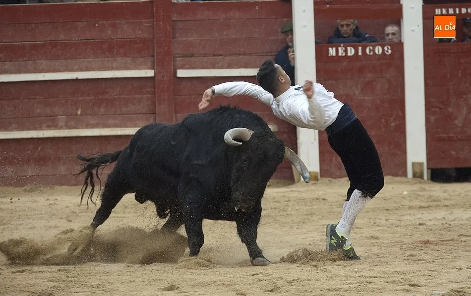 Imagen de Manuel Gómez en la exhibición del año pasado en la Plaza Mayor | Foto Adrián Martín