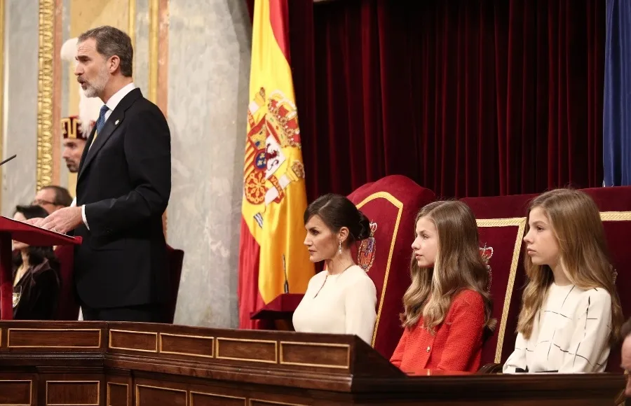 Intervención del rey Felipe VI en el Congreso de los Diputados. Foto EP