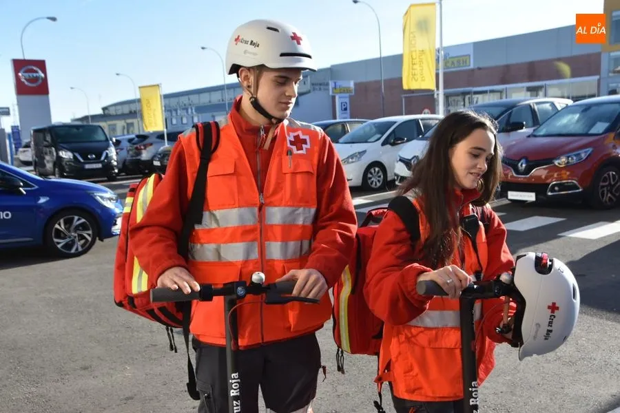 Foto 7 - Cruz Roja Salamanca estrena patinetes el&eacute;ctricos para mejorar sus atenciones sanitarias